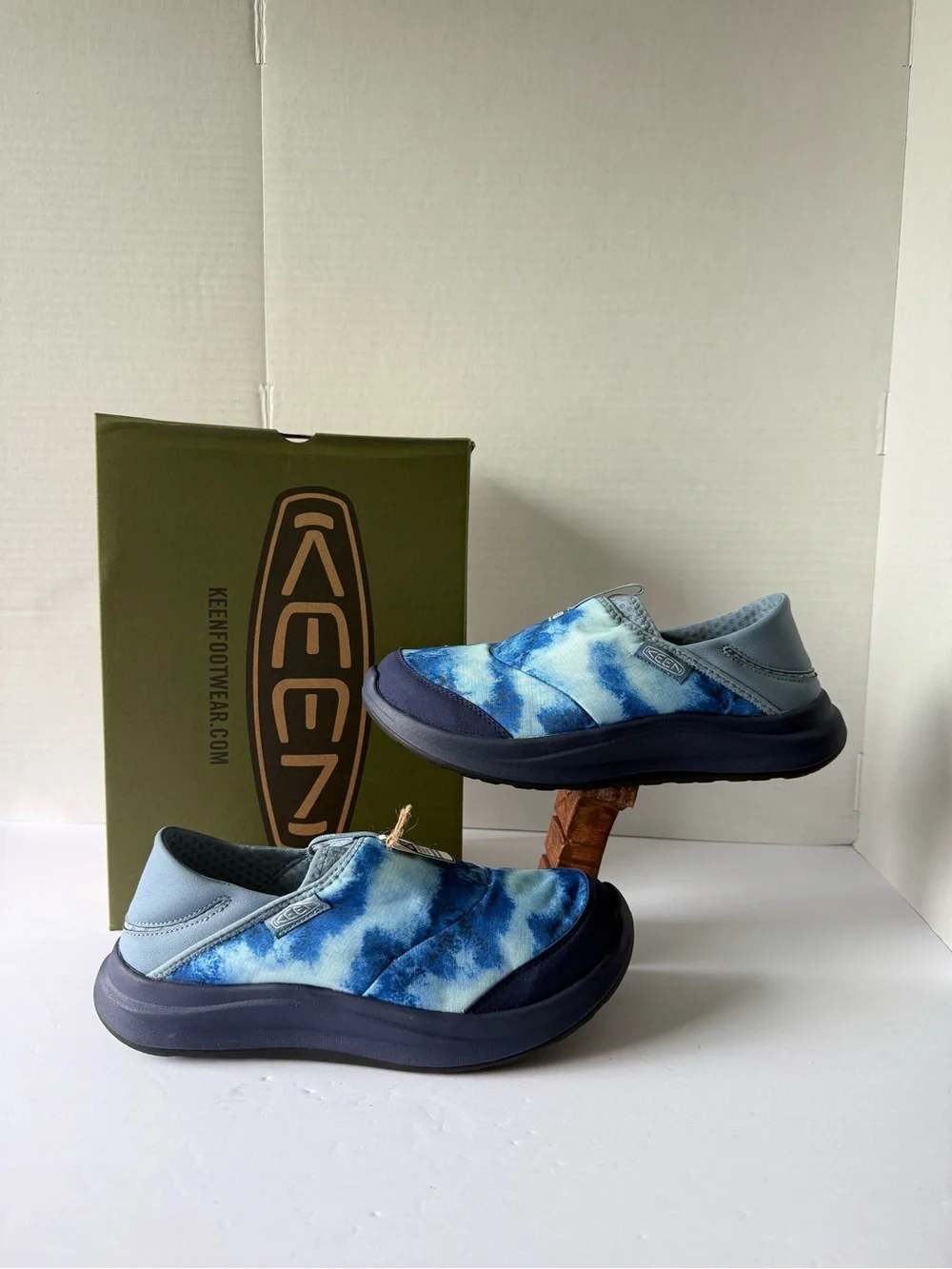 Keen Kids Blue Tie-Dye Slip-On Sneakers